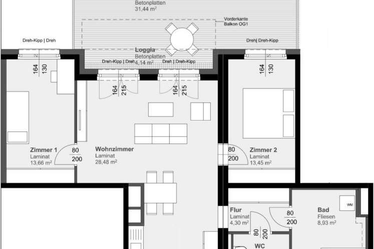 3-Zimmerwohnung mit großer Terrasse!, Wohnung-miete, 996,27,€, 8020 Graz(Stadt)