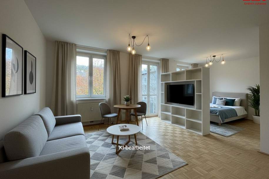 Modernes City-Living in Linz – perfekte Starterwohnung mit französischem Balkon - ideal für Singles & Paare!, Wohnung-kauf, 129.000,€, 4020 Linz(Stadt)