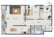 Sanierungsbedürftige 3-Zimmer-Wohnung nahe Uni in St. Leonhard!