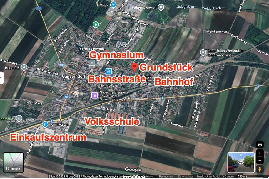 TOP PREIS - TOP RUHELAGE - MITTEN IM HERZEN VON GÄNSERNDORF, Grund und Boden-kauf, 299.000,€, 2230 Gänserndorf
