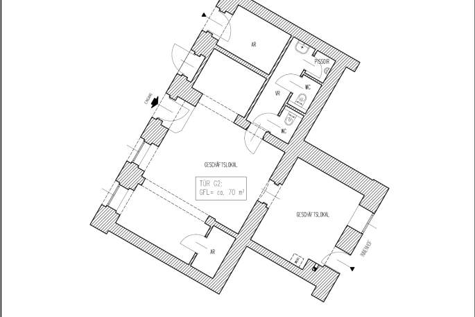 DPC | Geschäftslokal in zentraler Lage, Gewerbeobjekt-miete, 1.870,30,€, 1060 Wien 6., Mariahilf