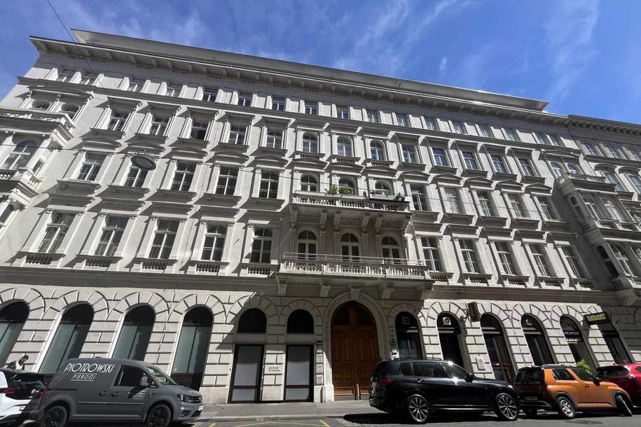 Unbefristet vermietetes 2-Zimmer-Büro - Top Lage im 1. Bezirk - Donaukanal und UBahn um´s Eck, Gewerbeobjekt-kauf, 531.000,€, 1010 Wien 1., Innere Stadt