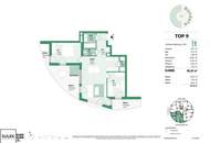 3 Zimmer Erstbezugswohnung mit praktischem Grundriss und Süd-West-Balkonen! Rondelle XIV - Top 9
