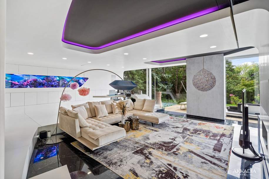 Außergewöhnlich futuristische Architektur mit "WOW"-Effekt und Indoor Pool in Liesing – The White Pearl, Haus-kauf, 2.200.000,€, 1230 Wien 23., Liesing