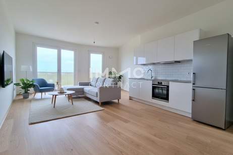 Neubau-Highlight: 2 Zimmer &amp; großer Abendsonnenbalkon, Wohnung-kauf, 270.000,€, 1210 Wien 21., Floridsdorf