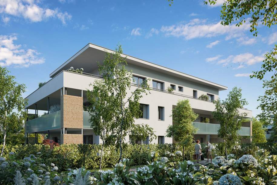 Kompakt & modern: 2-Zimmer-Wohnung im 1. OG mit ca. 16 m² Terrasse in Graz-Liebenau – nachhaltig mit Luftwärmepumpe & Photovoltaik. Baustart erfolgt!, Wohnung-kauf, 271.900,€, 8041 Graz(Stadt)
