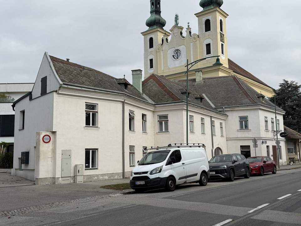 Klimatisierte Altbauwohnung mit großzügigem Wohnbereich, Tischlerküche und Terrasse in Maria Lanzendorf