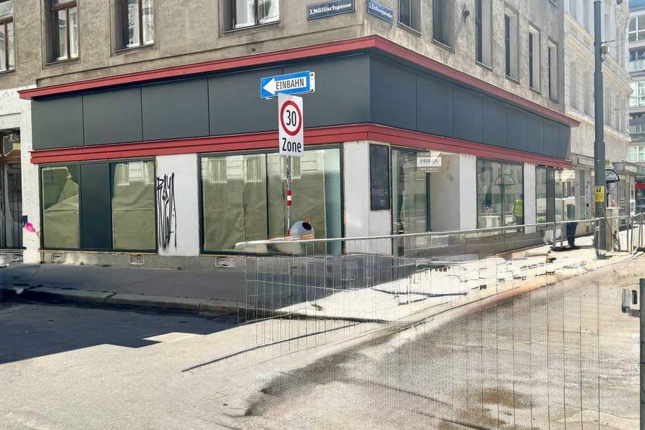 ++ NEUES ECKLOKAL mit Auslagefront – Sichtbarkeit garantiert !, Gewerbeobjekt-miete, 1.999,00,€, 1030 Wien 3., Landstraße
