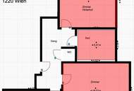 Großzügige 2-Zimmer Wohnung (etwas abgewohnt). WG-geeignet. Studentenhit, Pendler etc.
