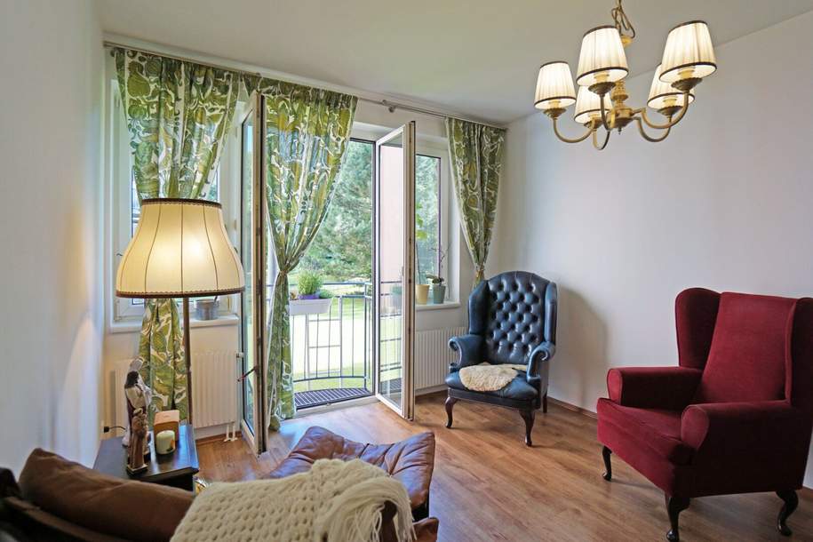 Barrierefreie 3-Zimmerwohnung mit wunderschönem Blick in den gepflegten Allgemeingarten in Purkersdorf, Wohnung-kauf, 260.000,€, 3002 Sankt Pölten(Land)