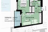 Top 2-Zimmer Erstbezug mit Loggia, Terrasse, Tiefgarage & U-Bahn Nähe in 1220 Wien!