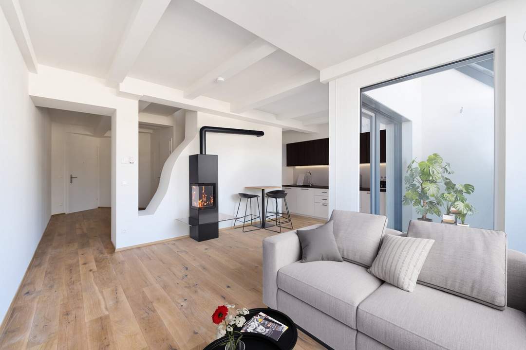 Erstbezug Nähe Hauptbahnhof und U1! 77,5 m2 exklusives Dachgeschoss mit Wintergarten