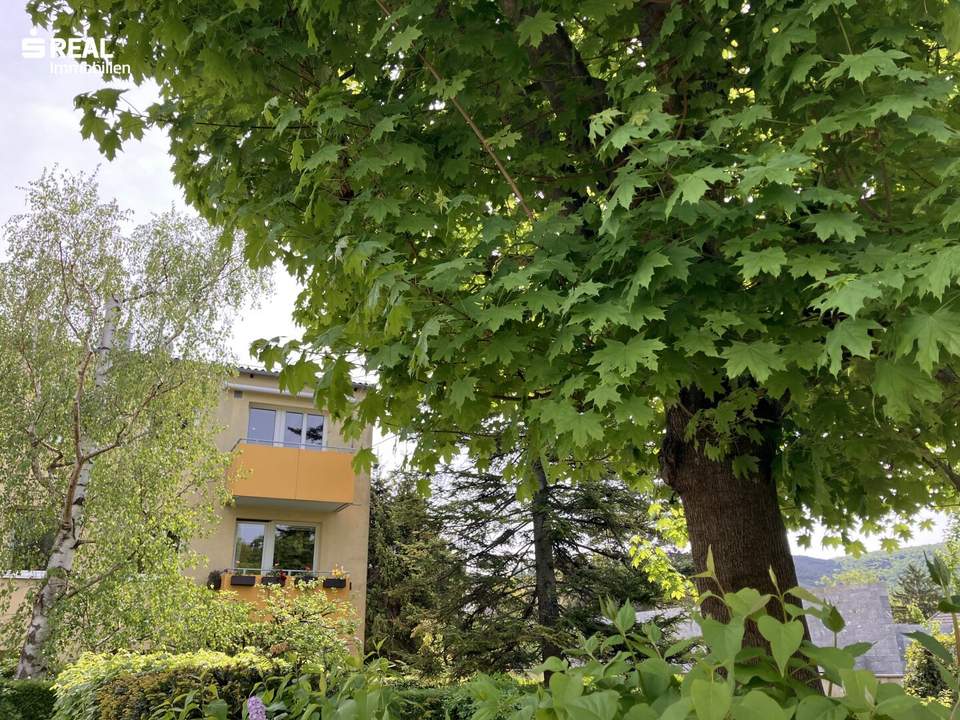 Wo der Tag mit Grün beginnt – 3-Zimmer-Wohnung mit Balkon und Garagebplatz
