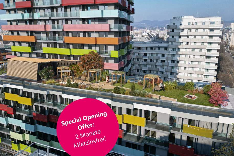 Special Opening Offer: 2 Monate mietzinsfrei!, Wohnung-miete, 2.430,25,€, 1200 Wien 20., Brigittenau