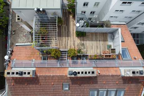 Loft-Charakter | offenes Wohnkonzept mit beeindruckender Raumhöhe | großzügige Panoramadachterrasse | FERNBLICK | Tiefgaragenstellplatz, Wohnung-kauf, 1.495.000,€, 1080 Wien 8., Josefstadt