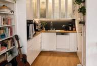 Zwei Zimmer, eine lange Terrasse, nach Osten über die Gärten von Oberdöbling