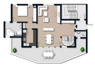 Exklusive Maisonette-Wohnung ca.129,55 m² mit Süd- West-Terrasse und 2 PKW-Stellplätzen