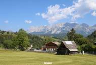 Atemberaubendes Panorama. Exklusives Baugrundstück mit unverbauten Blick auf das Dachsteinmassiv!