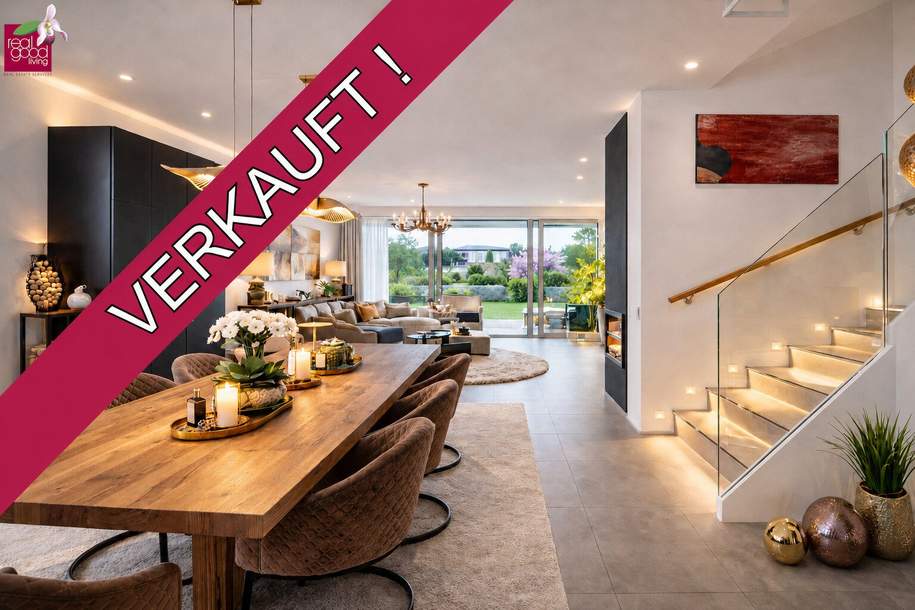 Möbliertes Designer-Doppelhaus mit Spa &amp; Pool nahe Wien, Haus-kauf, 1.690.000,€, 2380 Mödling