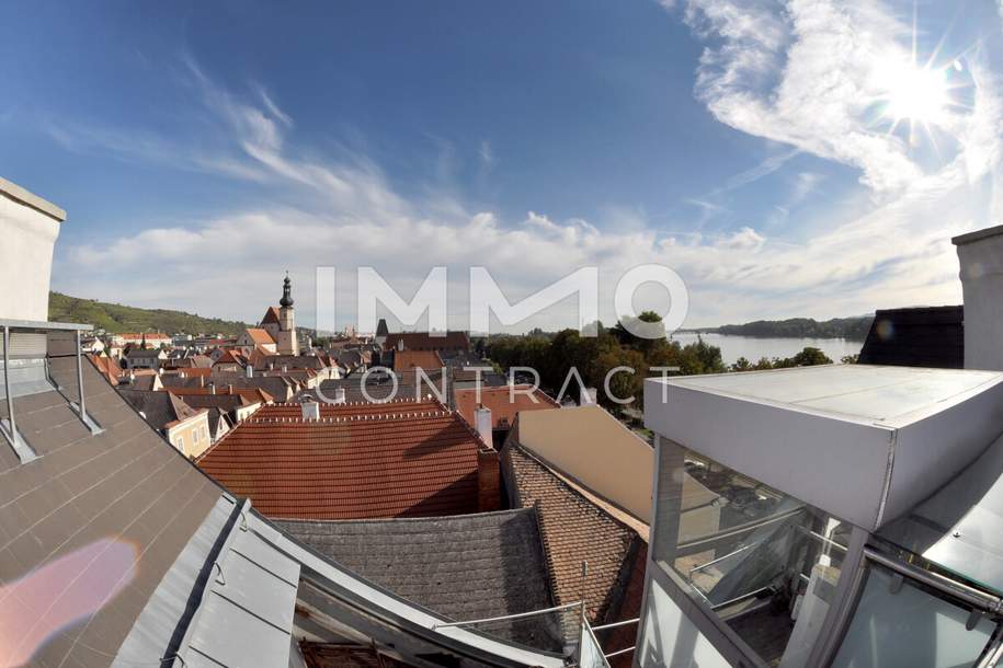 88,46qm Panorama-Dachterrassenwohnung in Stein, Donaublick, Lift, DPU-fußläufig, Wohnung-kauf, 395.000,€, 3500 Krems an der Donau(Stadt)