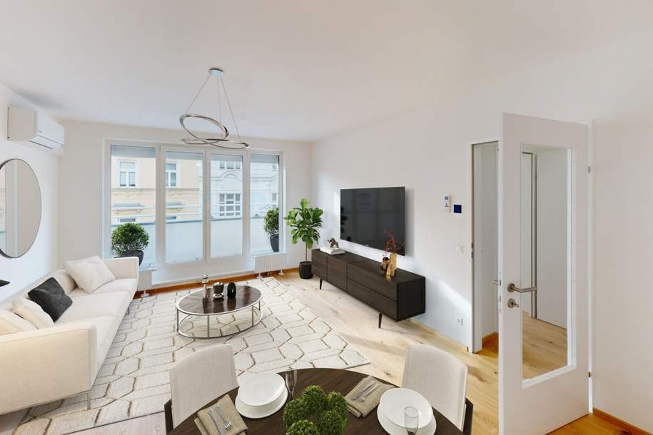 Einzigartiges Dachgeschoss-City-Apartment – Erstbezug nach Komplettsanierung, Wohnung-kauf, 399.000,€, 1080 Wien 8., Josefstadt