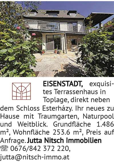 Exquisites Terrassenhaus in Toplage, direkt neben dem Schloss Esterházy. Ihr neues zu Hause m