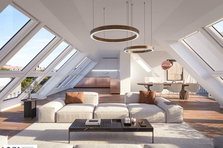 PRUNKSTÜCK: Dachwohnung der Extraklasse mit weitläufigen Terrassen, Wohnung-kauf, 2.549.000,€, 1090 Wien 9., Alsergrund