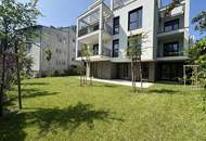 PROVISIONSFREI! Exklusives Wohnerlebnis am Flötzersteig, 1140: Sonnige, wunderschöne 3-Zimmer GARTENWOHNUNG mit 3 Terrassen! ERSTBEZUG!