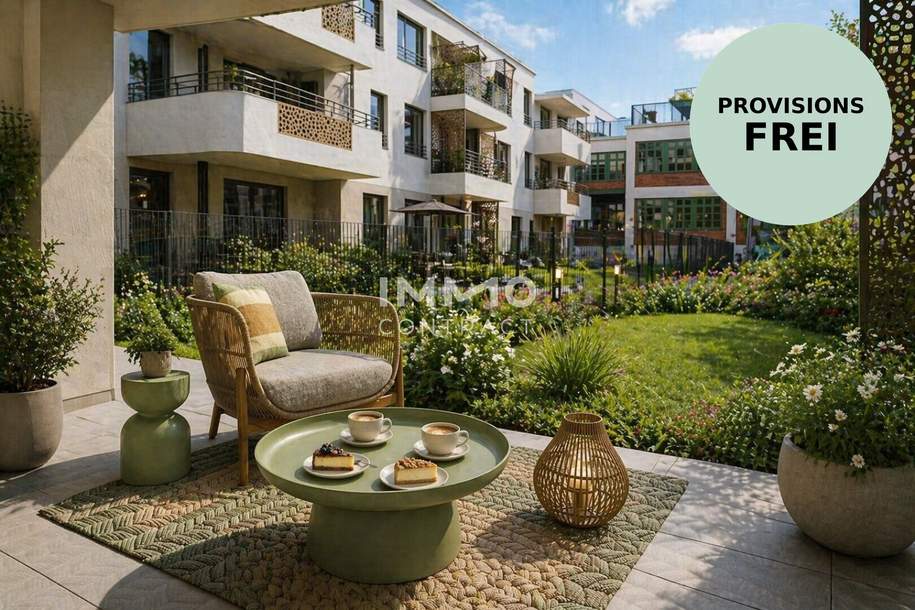 Ruhiger gartenseitiger Neubau-Erstbezug (provisionsfrei) mit großzügigen Freiflächen, Wohnung-kauf, 268.770,€, 1230 Wien 23., Liesing