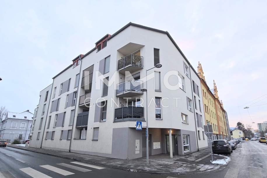 neuwertige, geförderte 3 Zimmer Wohnung mit großem Balkon/Loggia - Dornschneidergasse 27 - Top 005, Wohnung-miete, 827,88,€, 8020 Graz(Stadt)