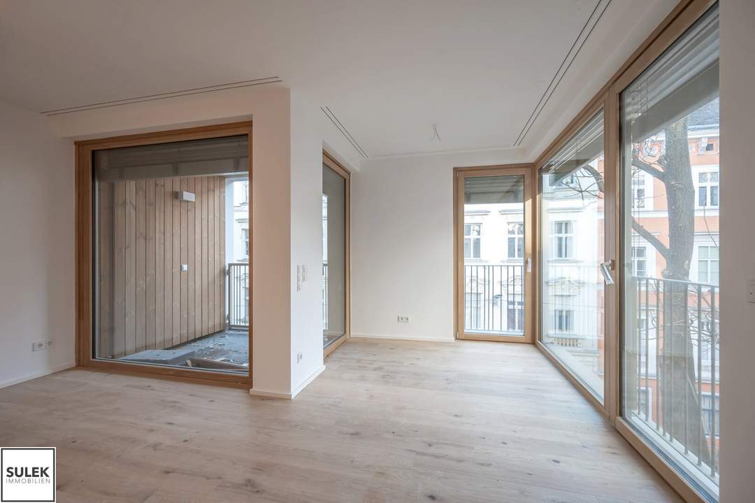 **Urbanes Wohnen im 7. Bezirk: Stilvolle Eckwohnung mit Loggia und Arbeitsbereich** ab 01.11