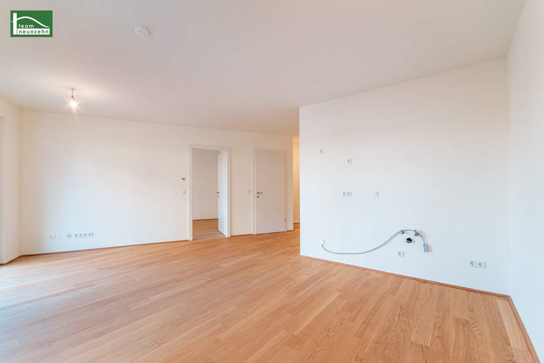 Idyllische 2-Zimmer-Wohnung im energieeffizenten Neubauprojekt Hirschfeld - Naturnah wohnen