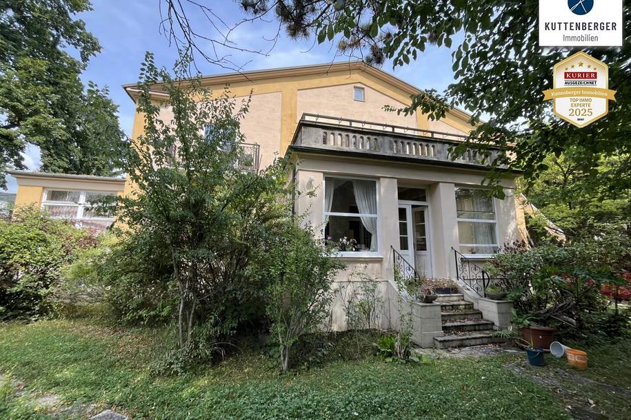Historisches Herrenhaus im Villenviertel von Baden: ca.450m² WF mit Grundfläche von 1873qm und 17 Zimmern zum Sanieren! (V2 & Schut, Haus-kauf, 1.200.000,€, 2500 Baden