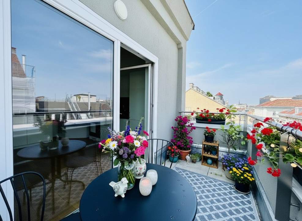 UNBEFRISTET! Tolles 5-Zimmer DG mit Balkon in 1080! WG-GEEIGNET!