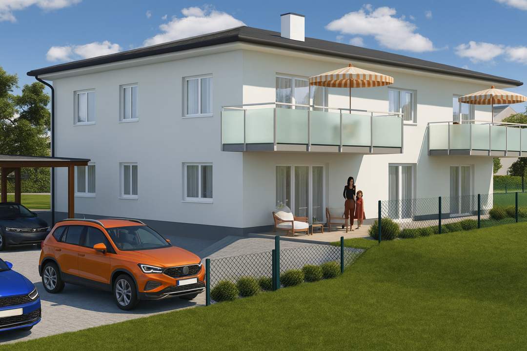 2 Eigentumswohnungen mit Garten zum Verkauf Mondsee vor der Tür – Top 1&2