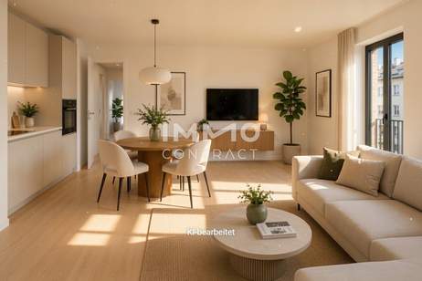 Parkside Schönbrunn – Exklusive 2-Zimmer-Erstbezugswohnung mit Westbalkon, Wohnung-kauf, 309.000,€, 1120 Wien 12., Meidling