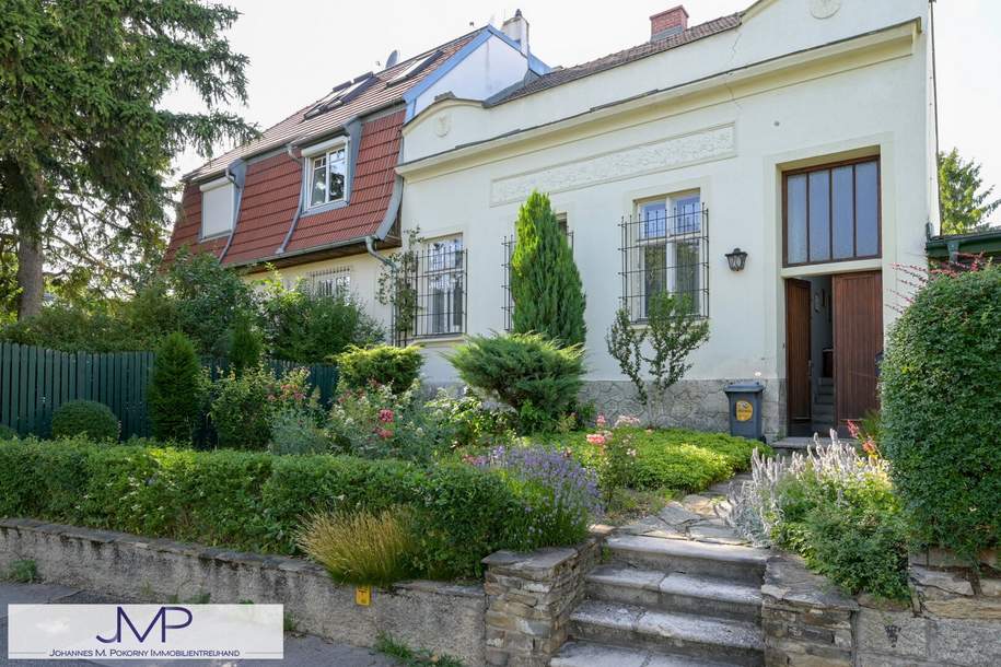 Verträumtes Winzerhaus mit weitläufigem, ruhigem Garten und Wienblick!, Haus-kauf, 2.180.000,€, 1190 Wien 19., Döbling