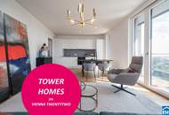 Familientraum im Tower – 4-Zi. mit Loggia &amp; Rooftop Spa – U1 Kagran