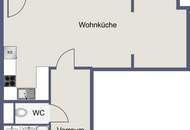 Modernes Studio mit Loggia und perfektem Grundriss