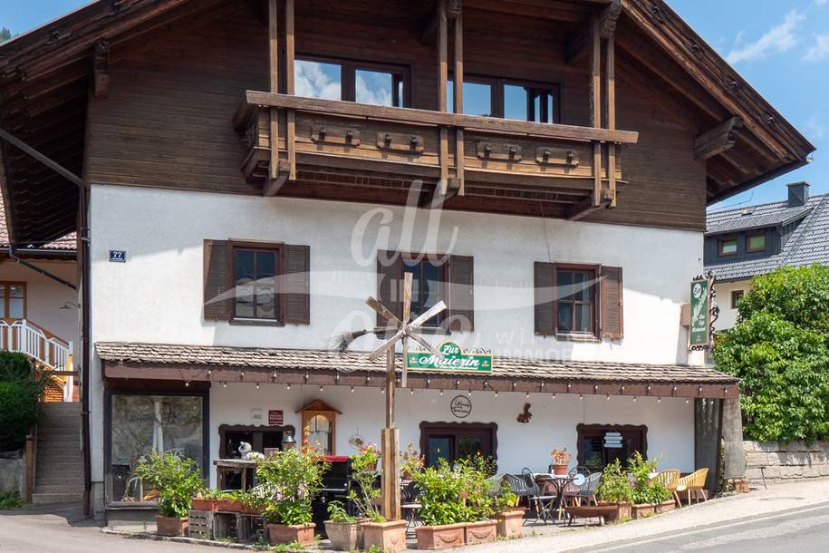 Gastronomiebetrieb im Herzen von Bad Kleinkirchheim – Restaurant mit Café! - zu verpachten -, Gewerbeobjekt-legalform.pacht, 2.600,00,€, 9546 Spittal an der Drau