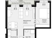 Bis zu 3 Monate MIETFREI! - Mit Terrasse und Loggia: Moderne 2-Zimmer Wohnung im Erdgeschoss