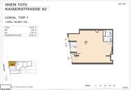 Kaiserstraße: moderne rd. 60 m² Gewerbefläche - ideales Kleinbüro / Atelier usw. - ab 1.1.27