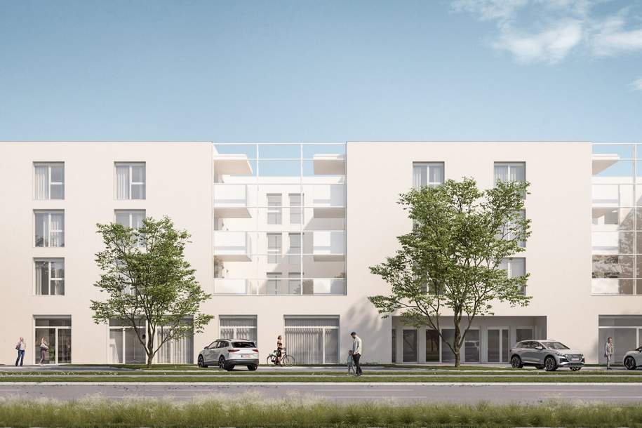 191,49 m² Büro-/Ordinations- u. Geschäftsflächen auf einer Ebene mit flexiblen Ausbaumöglichkeiten direkt an der Salzburger Straße, Gewerbeobjekt-miete, 2.297,88,€, 4060 Linz-Land