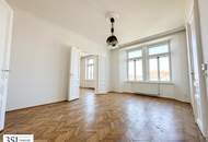 Lichtdurchflutet, renoviert und großzügig geschnitten - Elegante 4-Zimmer-Altbauwohnung mit Weitblick - in Top-Lage des 4. Bezirks beim Wiener Hauptbahnhof