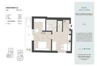 Großzügiges 2-Zimmer-Apartment mit Balkon und Pool