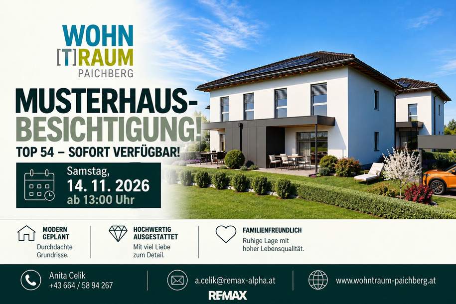SOFORT VERFÜGBAR! NEUER PREIS I SCHLÜSSELFERTIG - GEFÖRDERTES Doppelhaus I Top 54 I WOHNTRAUM PAICHBERG, Haus-kauf, 446.200,€, 4522 Steyr-Land