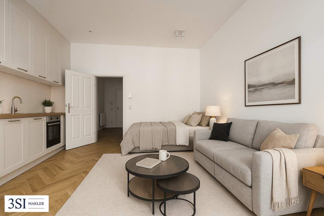 Klein, fein, erstklassig – 1-Zimmer-Wohnung im stilvollen Altbau