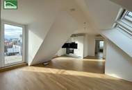 Klimatisierte Maisonette mit Weitblick-Dachterrasse in top Lage nahe U6, Millennium City und Donau!