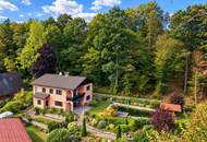 WOHNIDYLLE AM WIENERWALD – TRAUMGARTEN MIT SCHWIMMTEICH & PAVILLON IN ABSOLUTER RUHELAGE