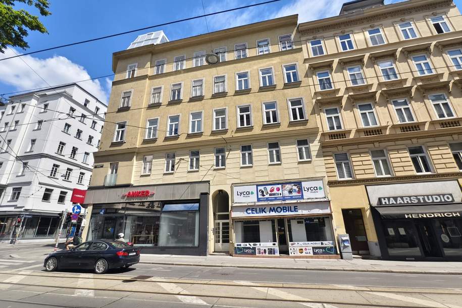 Geschäftslokal mit großem Entwicklungspotenzial in gut sichtbarer Lage, Gewerbeobjekt-miete, 1.401,73,€, 1080 Wien 8., Josefstadt